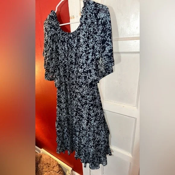 Anthropologie Short-Sleeve Keyhole Swing Tunic Mini Dress - Picture 6 of 15